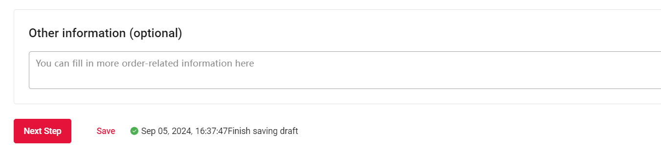 Order Notes Interface