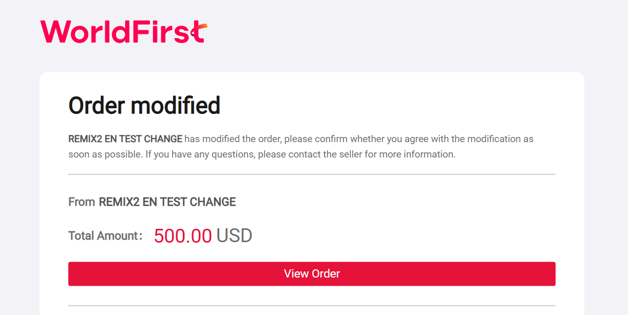 Buyer Confirmation Email