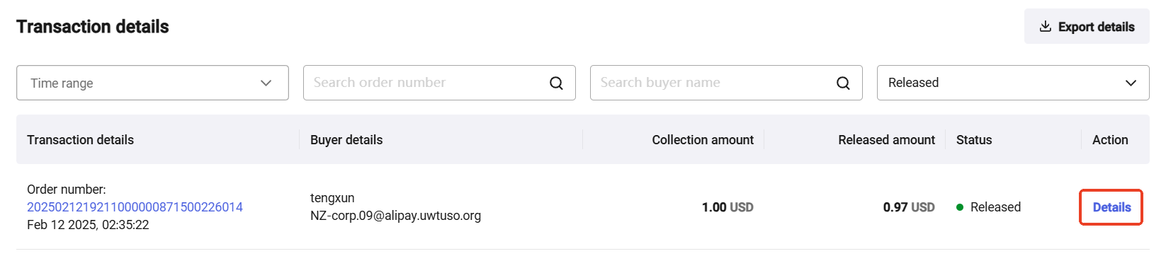 Transaction Details 1