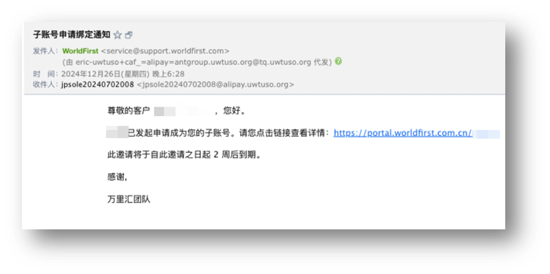 邮件通知提醒